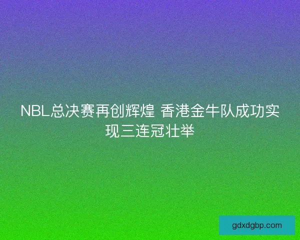 NBL总决赛再创辉煌 香港金牛队成功实现三连冠壮举